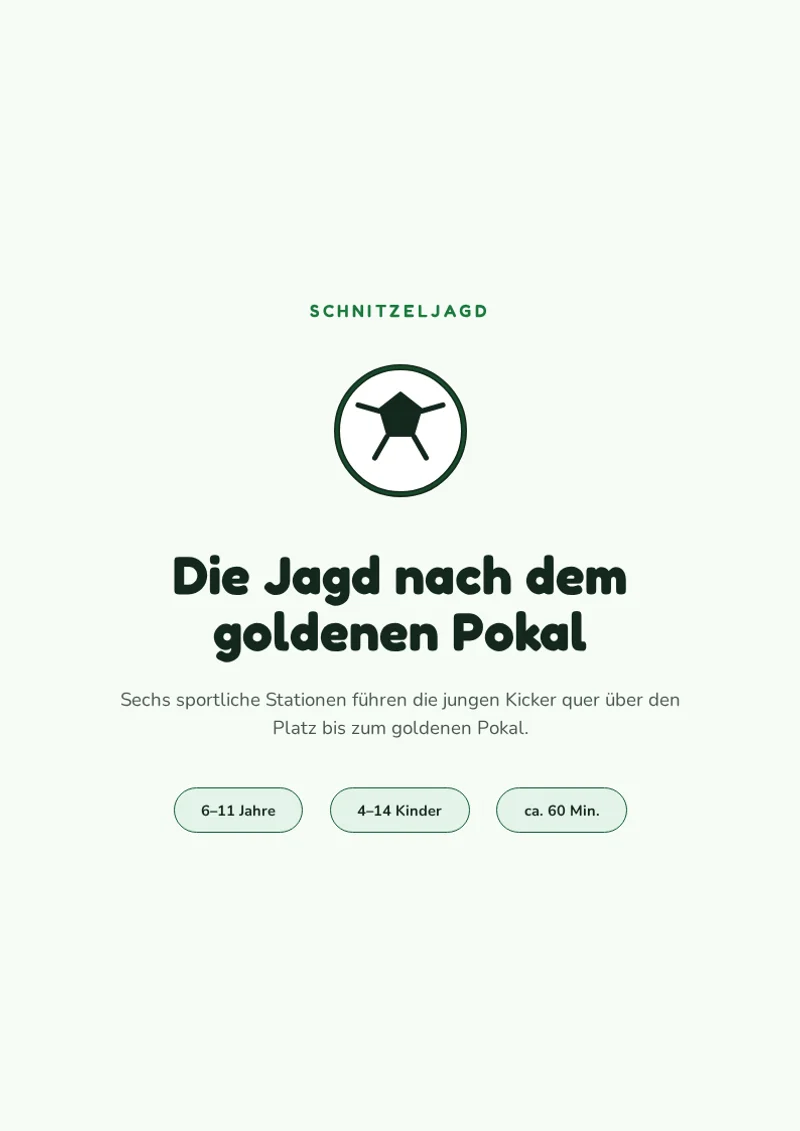 Cover: Fußball-Schnitzeljagd zum Ausdrucken